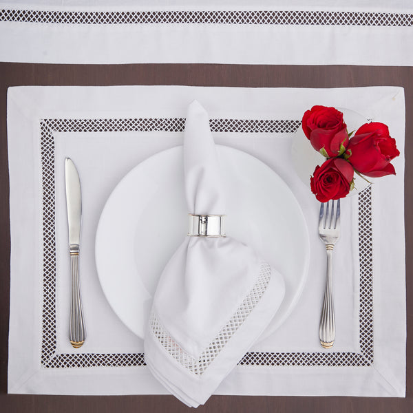 French Lace Dinner Napkin<br> Set of 4