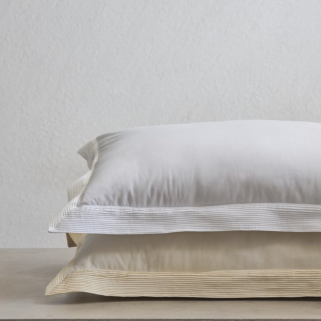 Pintuck top pillow cases