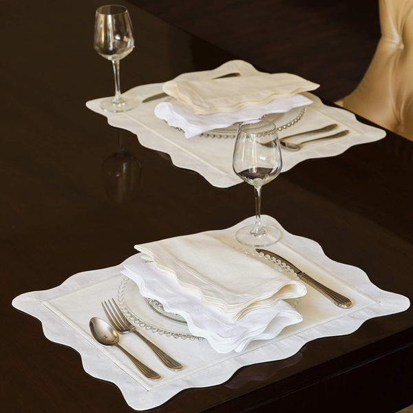 Scallops Placemat <br> Set of 4