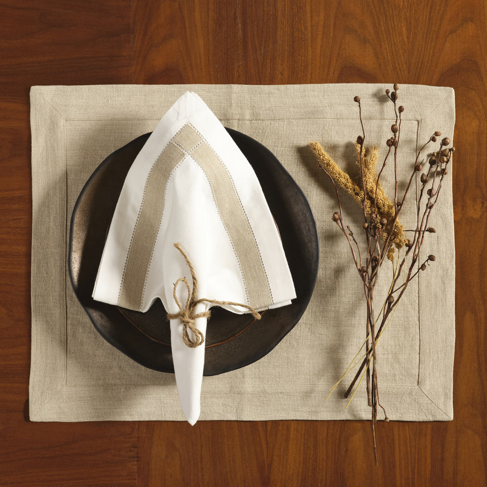 Natural Linen Set <br>8pc